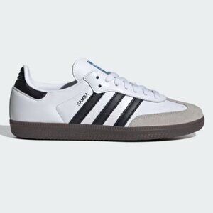 Adidas Samba OG Shoes White w Black Stripes